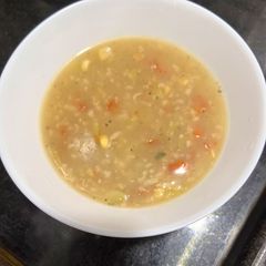 A picture of Oats corn soup.