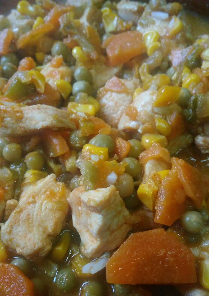 Una foto de Pollo a la cerveza versión light a mi manera#fácil#saludable