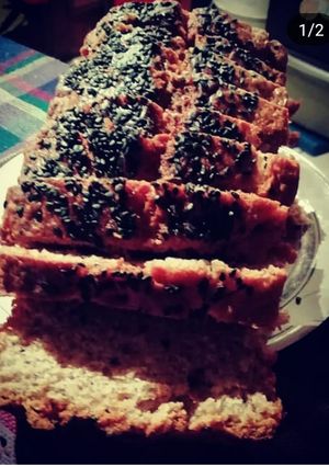 Una foto de Budín vegano de banana