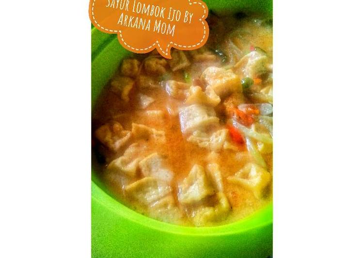 Bagaimana Menyiapkan Sayur Lombok Ijo Khas Gunung Kidul #Kisahkasihcookpad, Enak