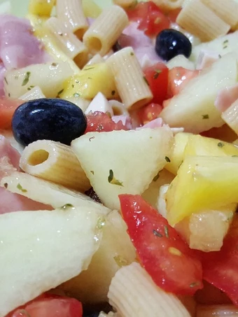 Receta Ensalada de pasta y frutas de verano  que Delicioso