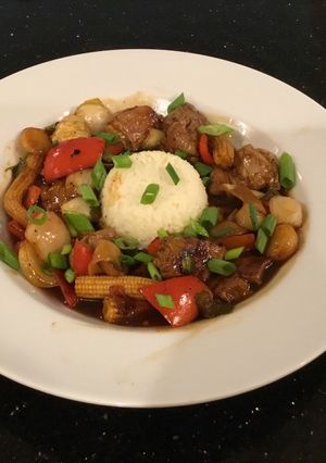 A picture of Sweet and Sour Pork.