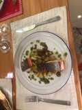 Salmón en salsa de albahaca