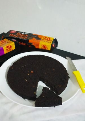 A picture of Bourbon Biscuits cake.