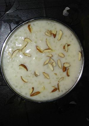 A picture of Sabudana ki kheer.