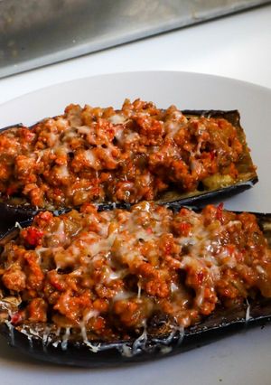 Foto principal de Berenjenas rellenas de aprovechamiento 🍆🌿