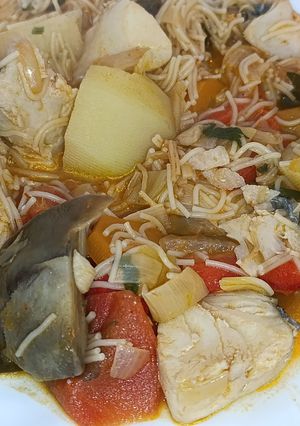 Una foto de Súper sopa de Merluza y Verduras