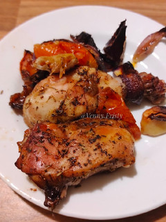 Foto resep Paha Ayam Panggang Sayuran