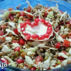 A picture of Mix sprout salad.