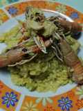 Riso con zucchine salmone e manzacolle 😋