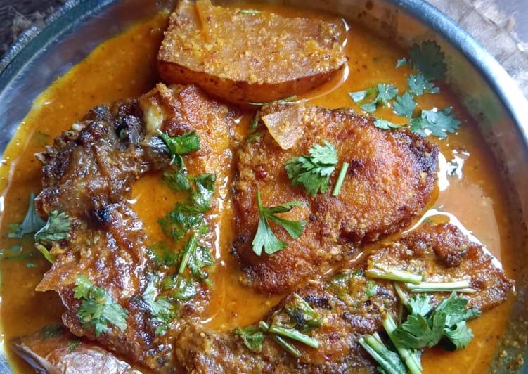 Dahi Macha Besara / Curd Fish curry in mustard paste #for