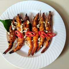 รูปของ Udang bakar madu pedes manis