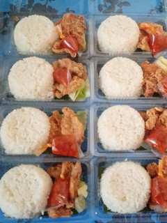 Foto resep Nasi ayam crispy sederhana