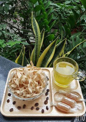 Hình của món Mứt dừa cafe.
