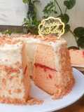 Pink Cheese Chiffon Cake