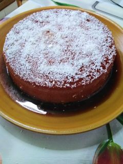Una foto de Budín de pan con coco!!