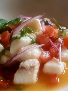Una foto de Ceviche de Pescado (made in me)