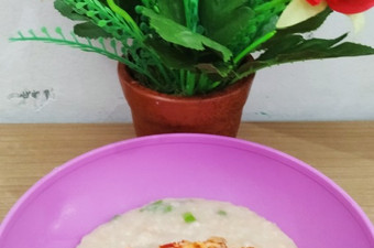 Cara Memasak Bubur oatmeal topping ayam suwir sambal kemiri Istimewa