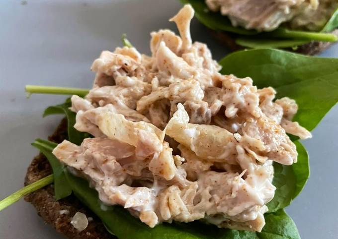 Recipe of Favorite Coronation Chicken Open Sandwich 🥪