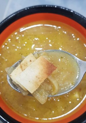 صورة لوصفة شوربه البصل