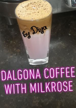 A picture of Dalgona with milkrose.