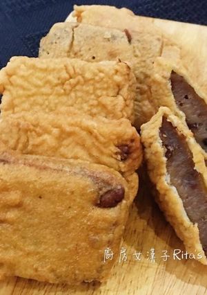 炸紅豆牛奶年糕 的食譜成品照片