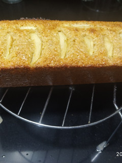 Una foto de Budín de coco y manzana verde