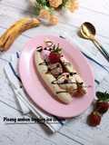 Pisang ambon topping ice cream aka banana split