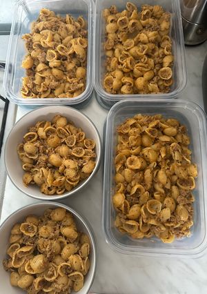 Szaftos serpenyős tészta recept fotója