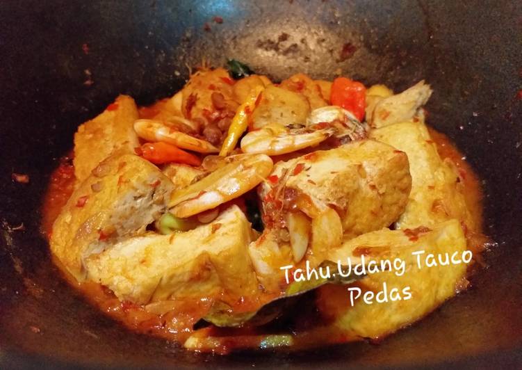 Tahu Udang Tauco Pedas