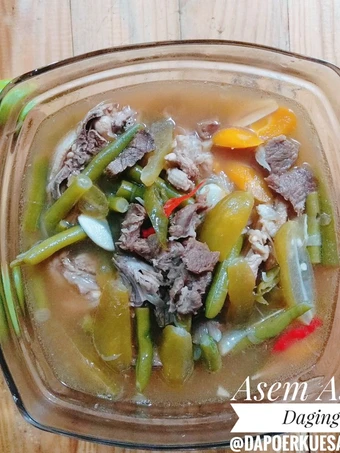 Cara Gampang Membikin Resep Asem Asem Daging yang  Bikin Ketagihan Anti Ribet, Bikin Ngiler