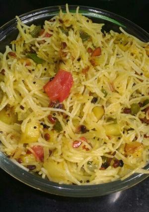 A picture of Semiya upma | Lemon vermicelli recipe.