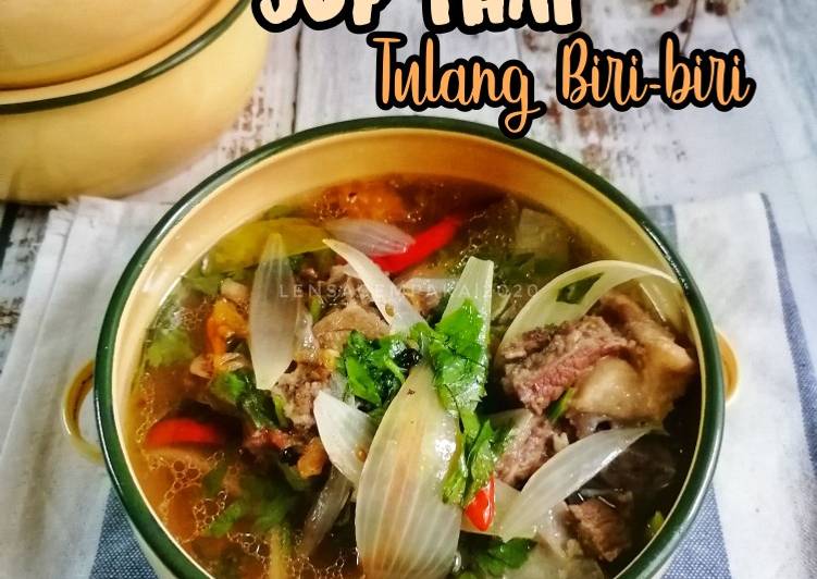 Arahan Buat Sup Thai Tulang Biri-Biri yang Yummy