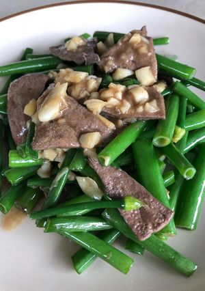 รูปของ 🍲ดอกหอมผัดตับ #อาหารไทยง่ายๆ