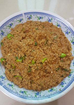 A picture of Bhuna qeema.