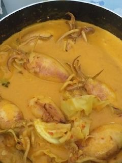Foto resep Gulai Cumi Tahu Telur