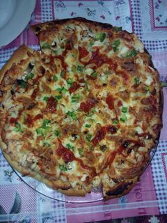 عکسی از دستور پیتزا مرغ و قارچ
