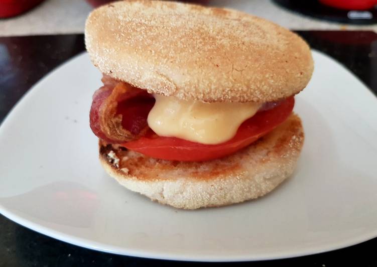 Simple Way to Prepare Super Quick Homemade My Tomato Bacon &amp; Black Pudding Muffin 🙄