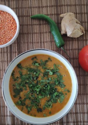 A picture of Lentils -Red Masoor Dal😋.