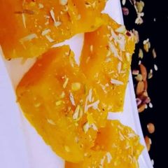 A picture of Cornflour ka Halwa.