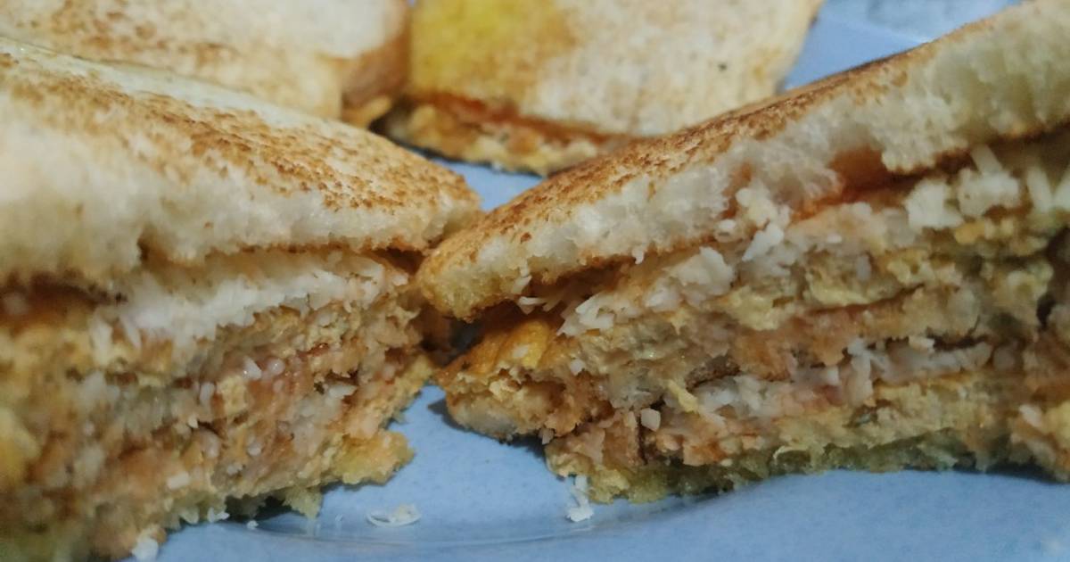 Resep Sandwich telur tuna simple oleh suci kusuma - Cookpad