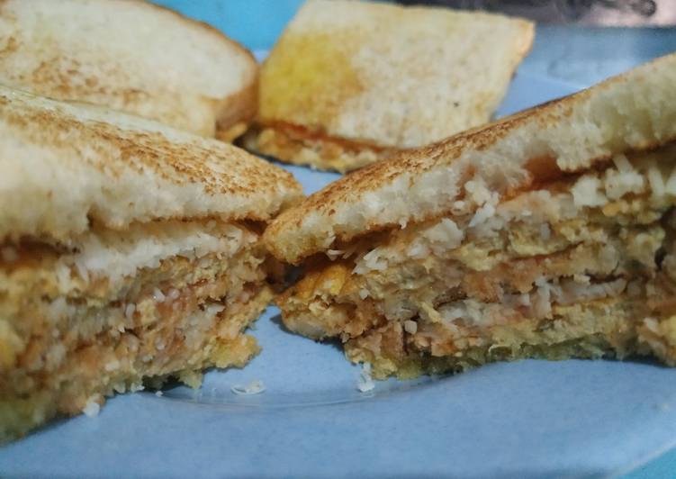 Rahasia Menyiapkan Sandwich telur tuna simple Anti Gagal