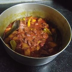 Soya bean Potato curry A picture of Soya bean Potato curry.