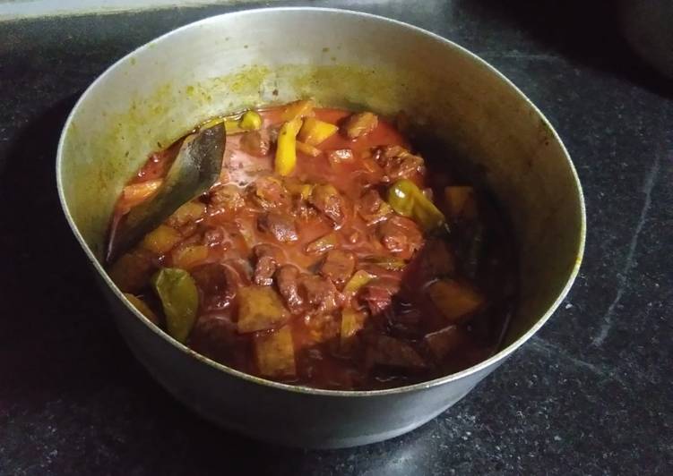 Recipe of Super Quick Homemade Soya bean Potato curry