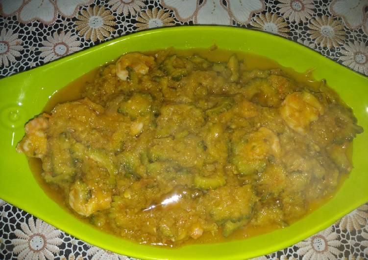 Resep Pare udang cabe ijo, Lezat