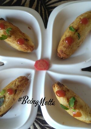 A picture of Airfried Vegetables Bread Rolls.