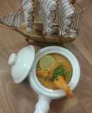 طريقة عمل شوربة الجمبرى بقشره