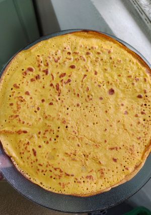 Una foto de Panqueque de zanahoria y avena