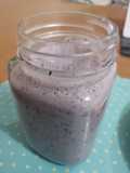 Smoothie de arándano y plátano