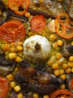 Una foto de Arroz al horno con costillas